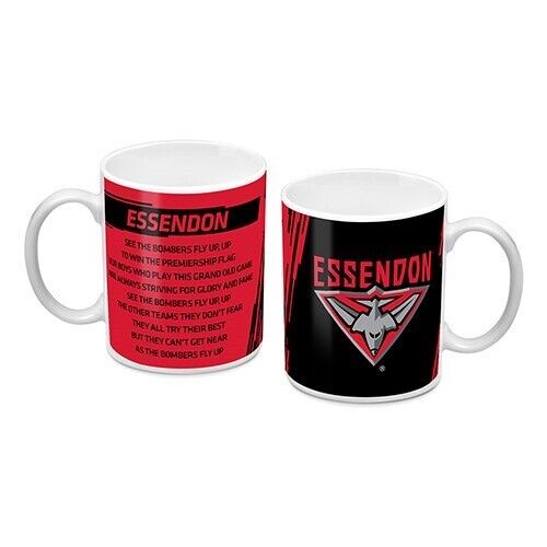 AFL Coffee Mug - Essendon Bombers - Team Song - Cup - Image 2