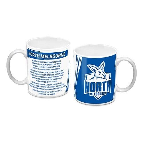 AFL Coffee Mug - North Melbourne Kangaroos - Team Song - Cup