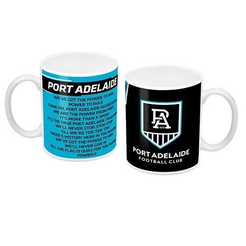 AFL Coffee Mug - Port Adelaide Power - Team Song - Cup