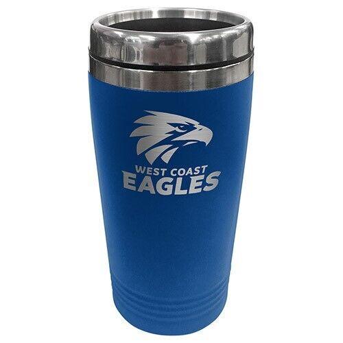AFL Coffee Travel Mug - West Coast Eagles - Thermal Drink Cup With Lid - Image 2