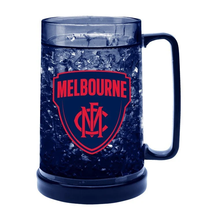 AFL Colour Freeze Mug - Melbourne Demons - 500ML - Gel Freeze Drink Cup