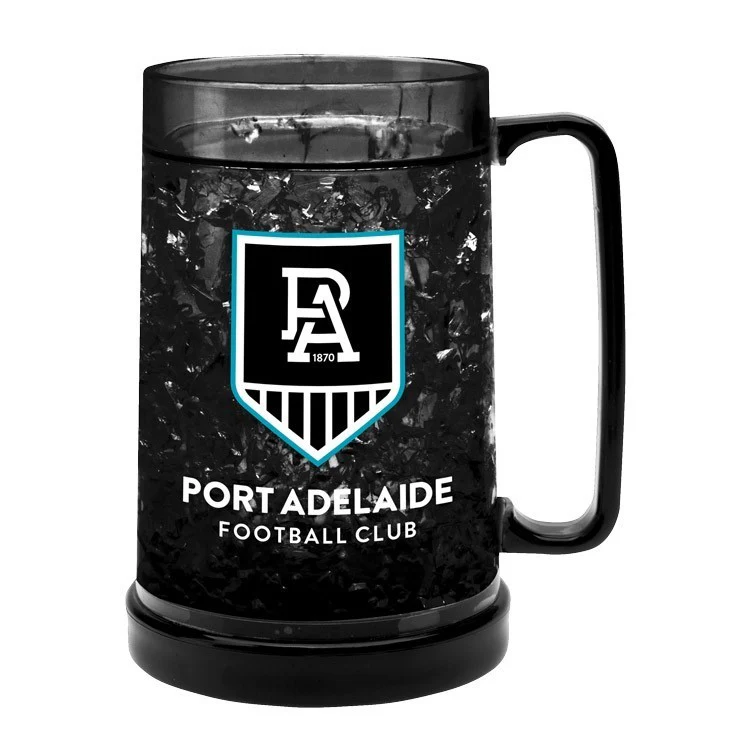 AFL Colour Freeze Mug - Port Adelaide Power - 500ML - Gel Freeze Drink Cup