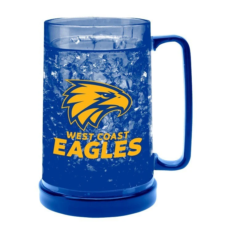 AFL Colour Freeze Mug - West Coast Eagles - 500ML - Gel Freeze Drink Cup