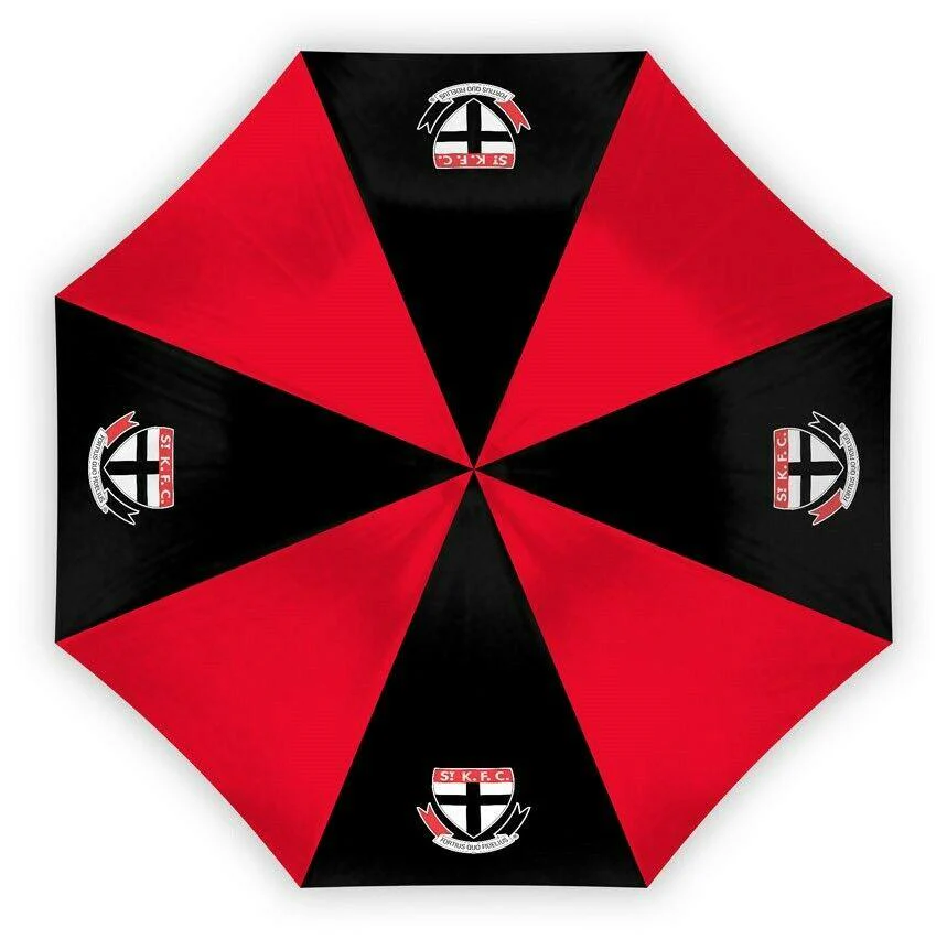 AFL Compact Umbrella - St Kilda Saints - Rain - Glovebox - 60cm Length W17cm - Image 2