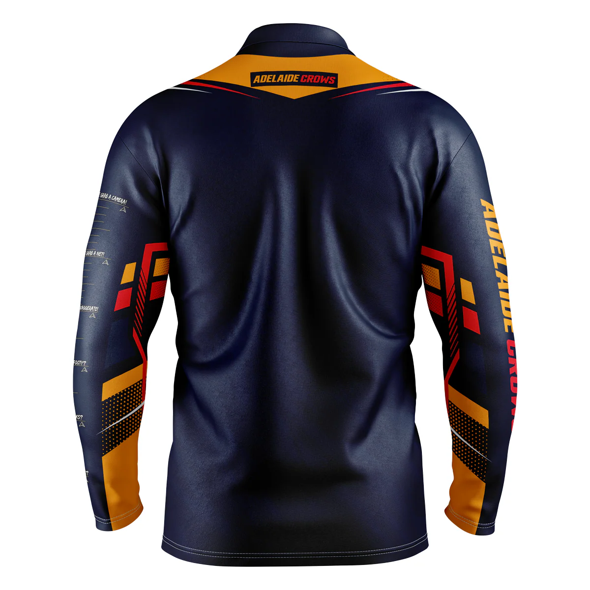 AFL 'Cyber' Fishing Shirt - Adelaide Crows - Adult - Mens - Polo - Image 2