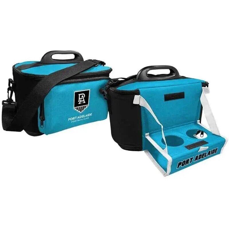AFL Drink Cooler Bag With Tray - Port Adelaide Power - Insulated - Team Logo - Image 2