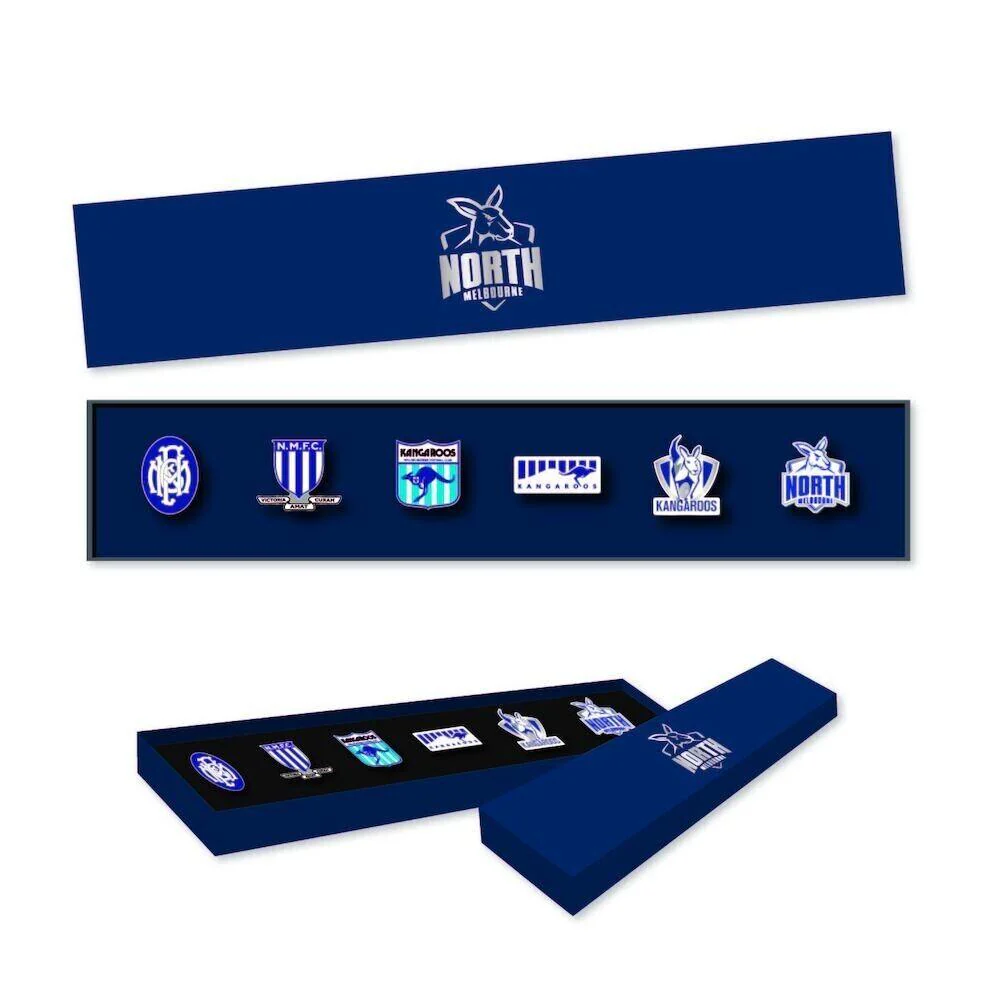 AFL Evolution Pin Set - History Logos - North Melbourne Kangaroos - Image 2