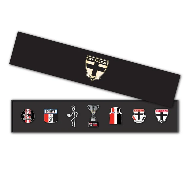 AFL Evolution Pin Set - St Kilda Saints - History Logos - Image 2