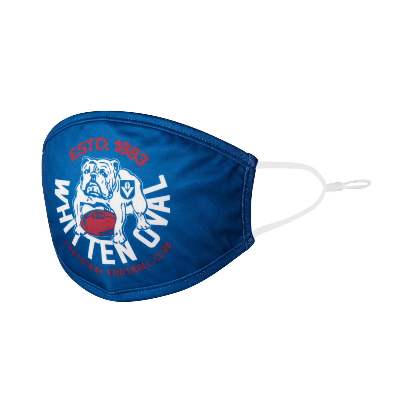 AFL Face Mask 2 Pack - Western Bulldogs - Washable - Adult - 3 Layer Protection - Image 2