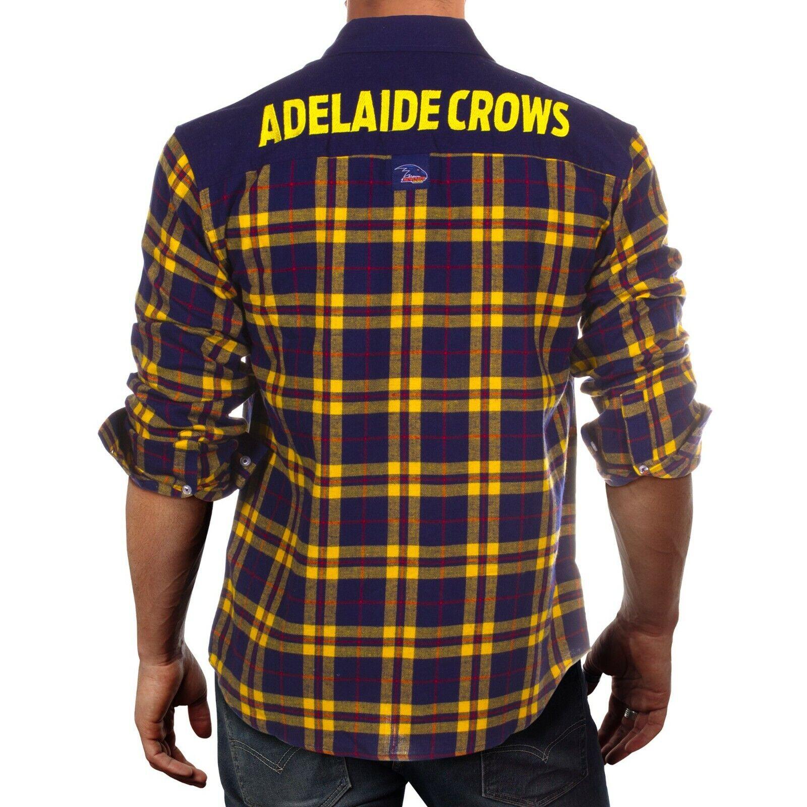 AFL Flannel Polo - Adelaide Crows - Flanno - Flannelette Shirt - Image 2
