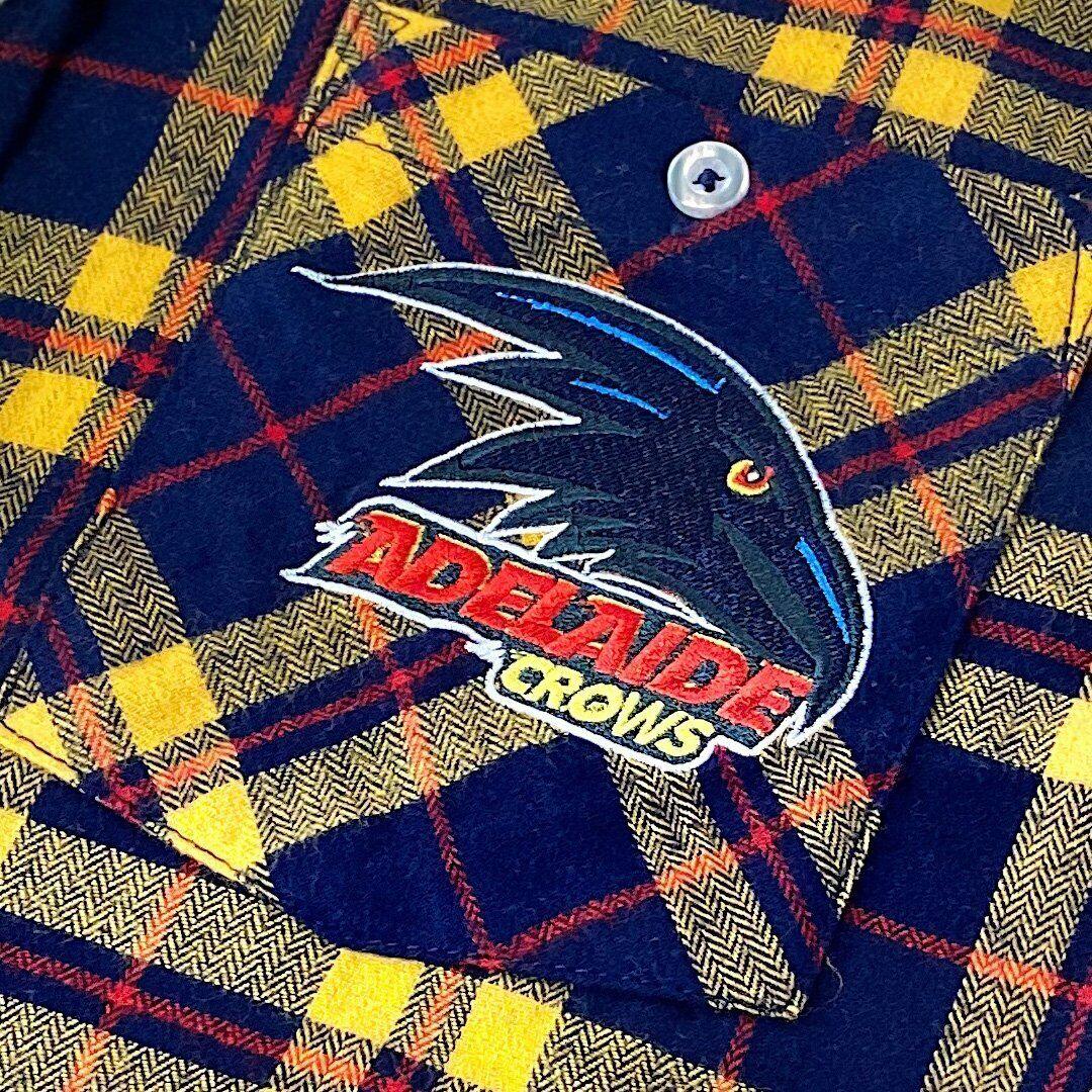 AFL Flannel Polo - Adelaide Crows - Flanno - Flannelette Shirt - Image 3