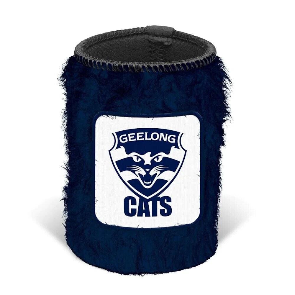 AFL Fluffy Stubby Cooler - Geelong Cats - Can Holder - Image 2