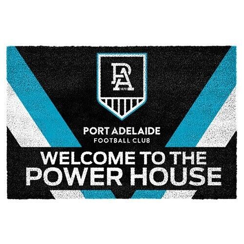 AFL Front Back Door Welcome Entry Mat - Port Adelaide Power - 61cm x 41cm - Image 2