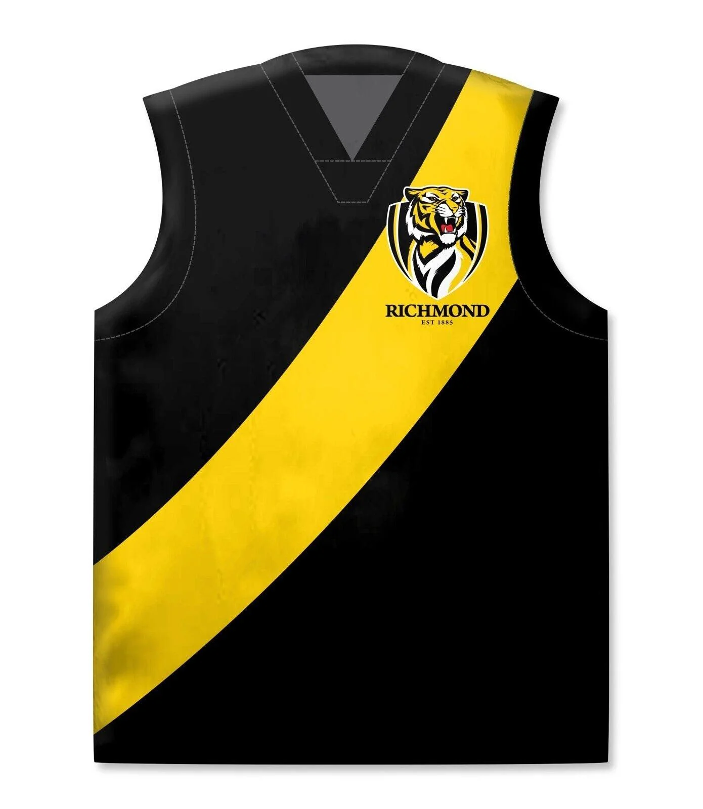 AFL Guernsey Cushion - Richmond Tigers - 321mm x 440mm Approx - Pillow Bedding - Image 2