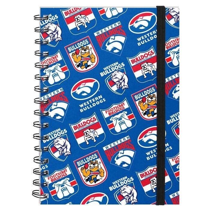 AFL Hard Cover Notebook - Western Bulldogs - A5 60 Page Pad - Image 2