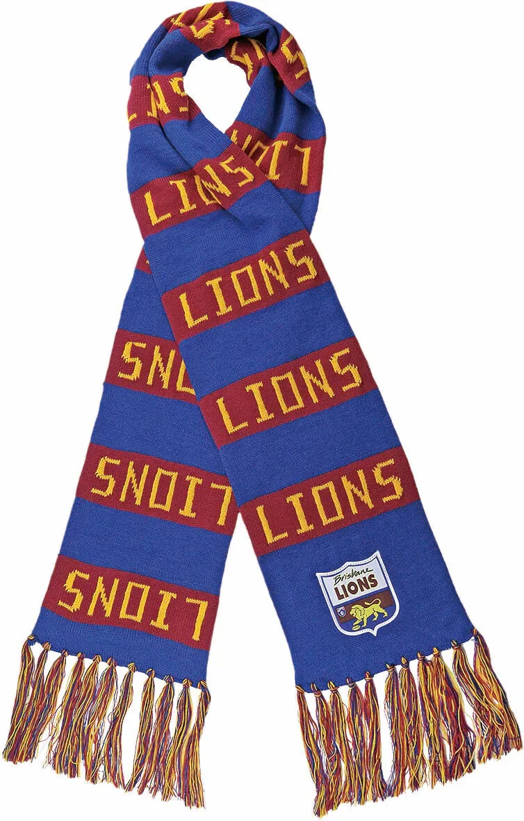 AFL Heritage Bar Scarf - Brisbane Lions - Supporter Team Wear