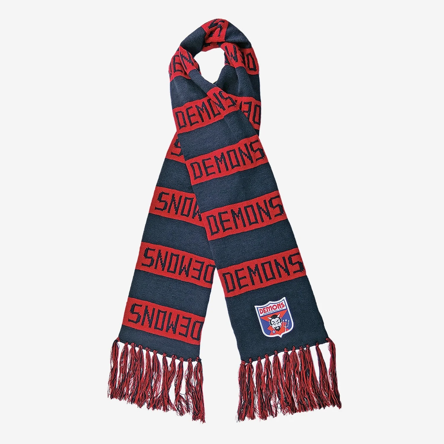 AFL Heritage Bar Scarf - Melbourne Demons - Supporter Team Wear - Image 2