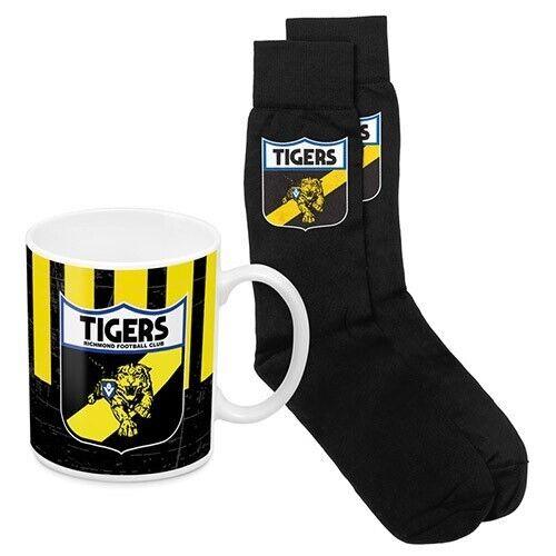 AFL Heritage Coffee Mug & Sock Pack - Richmond Tigers - Gift Boxed - Image 2