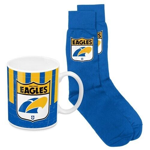 AFL Heritage Coffee Mug & Sock Pack - West Coast Eagles - Gift Boxed - Image 2