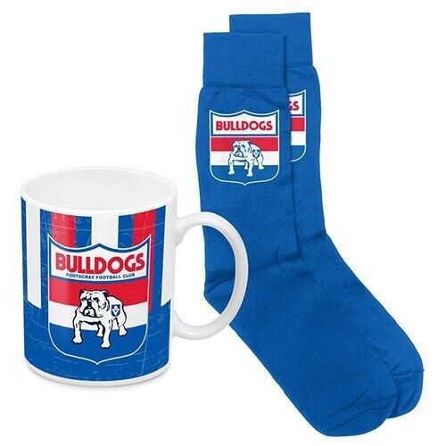 AFL Heritage Coffee Mug & Sock Pack - Western Bulldogs - Gift Boxed - Image 2