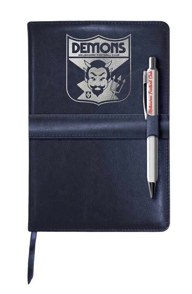AFL Heritage Notebook & Pen Set - Melbourne Demons - A5 60 Page Pad - Image 2
