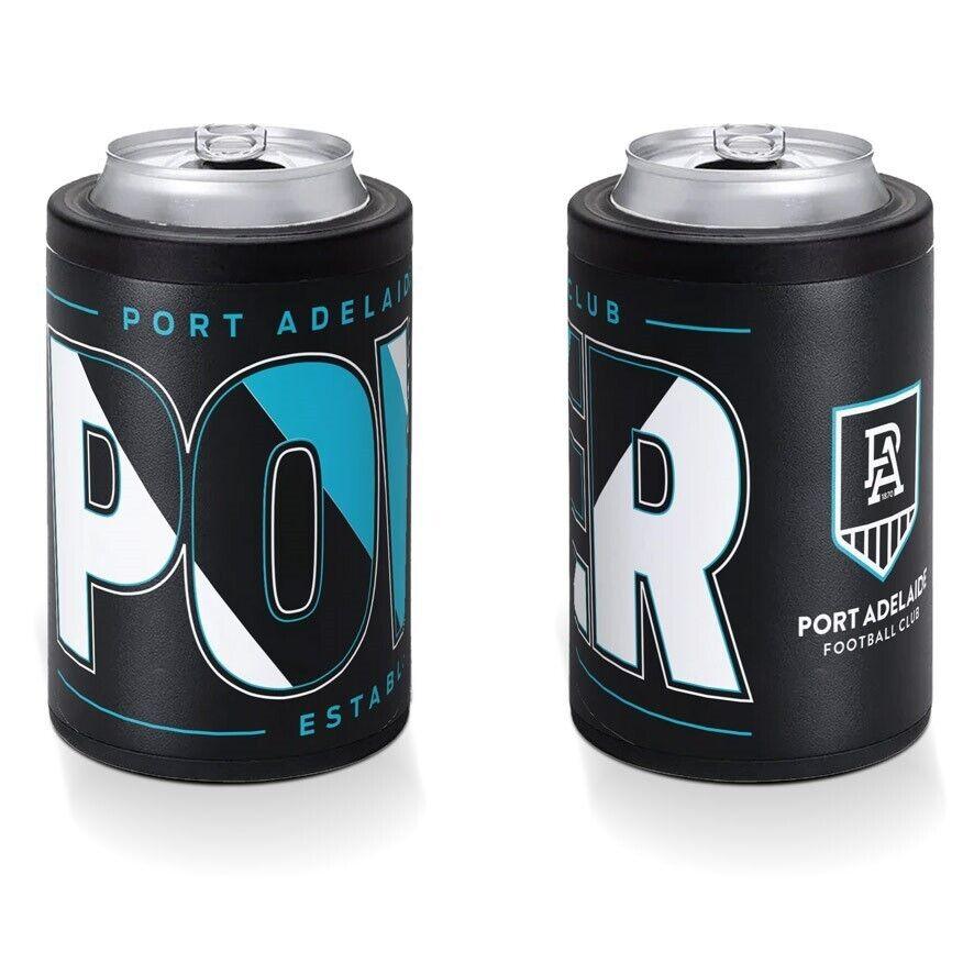 AFL Insulated Can Cooler - Port Adelaide Power - Stubby Cooler - Twist Top Lid - Image 2