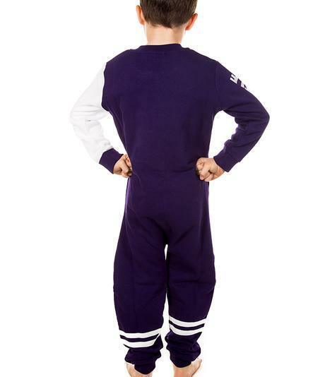 AFL Kids Onesie - Fremantle Dockers - Cotton - Zip - Pockets - Warm - Image 2