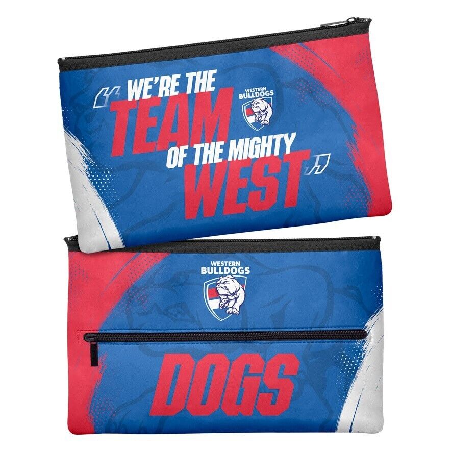 AFL Large Pencil Case - Western Bulldogs - Neoprene - 33cm x 21cm - Image 2