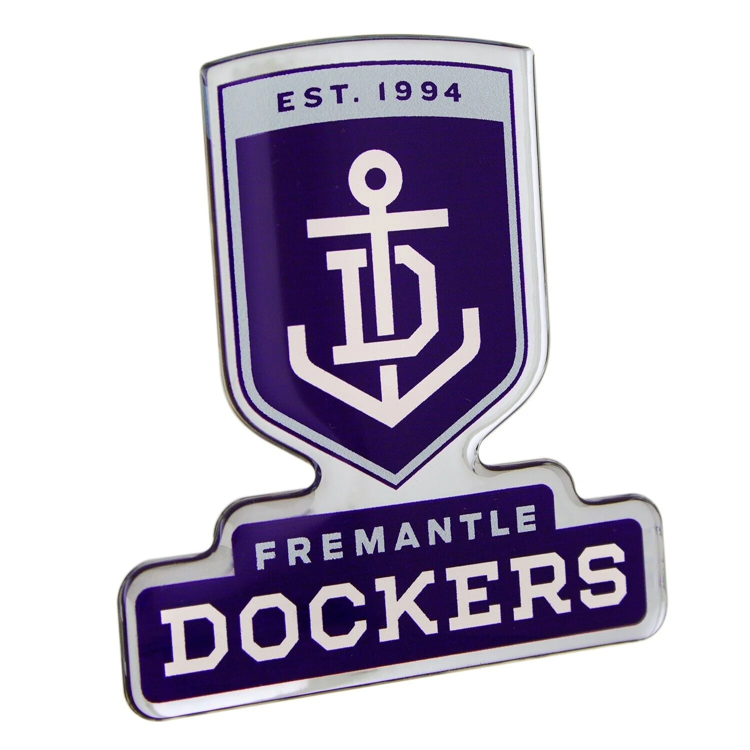 AFL Logo Emblem - Fremantle Dockers - Supporter Car Badge - Image 2