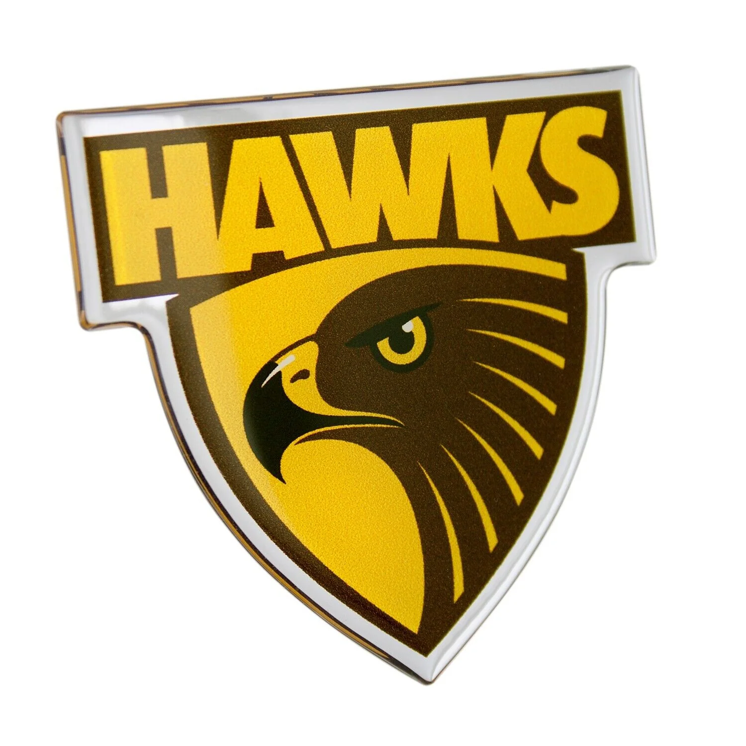AFL Logo Emblem - Hawthorn Hawks - Supporter Car Badge - Image 2