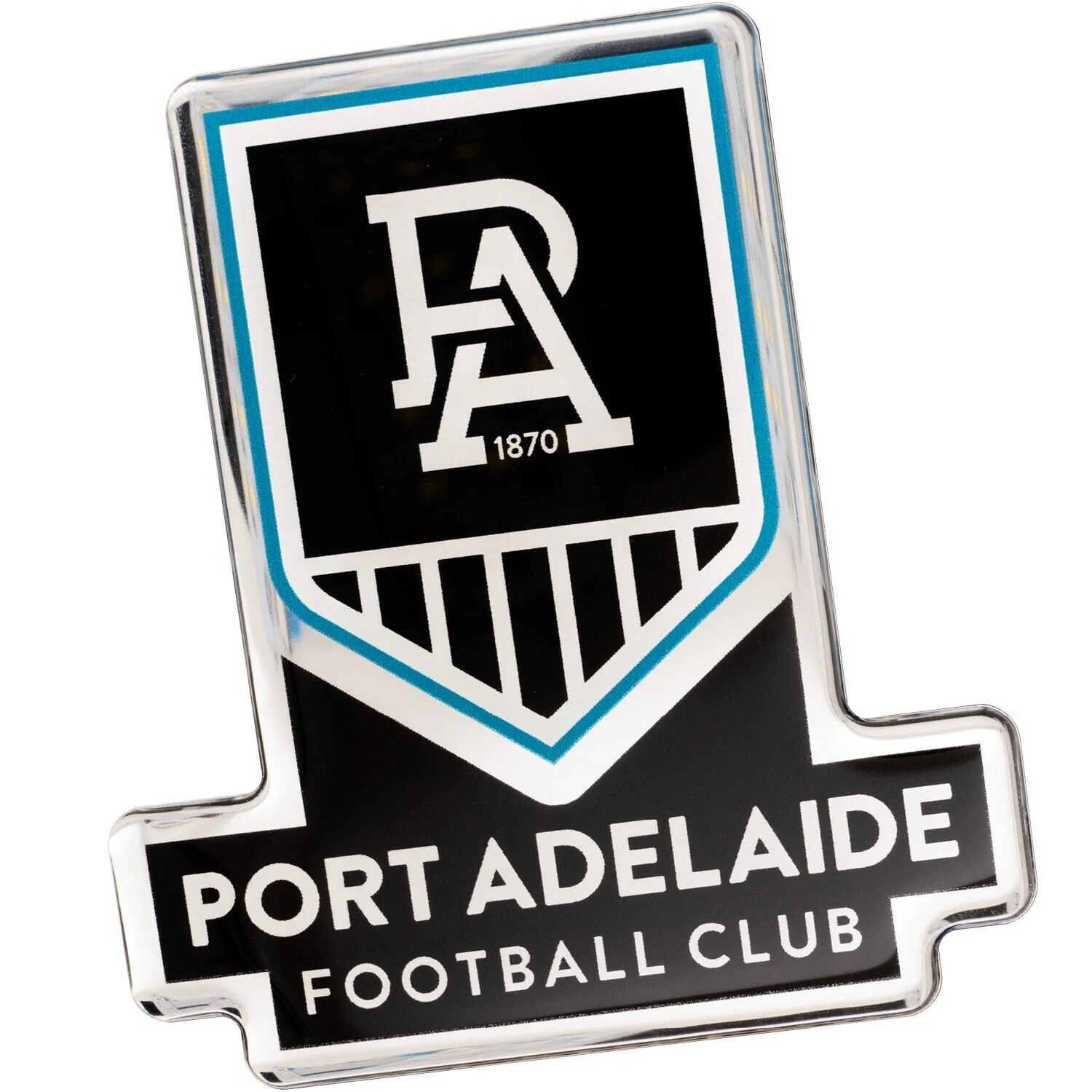 AFL Logo Emblem - Port Adelaide Power - Supporter Car Badge - Image 2