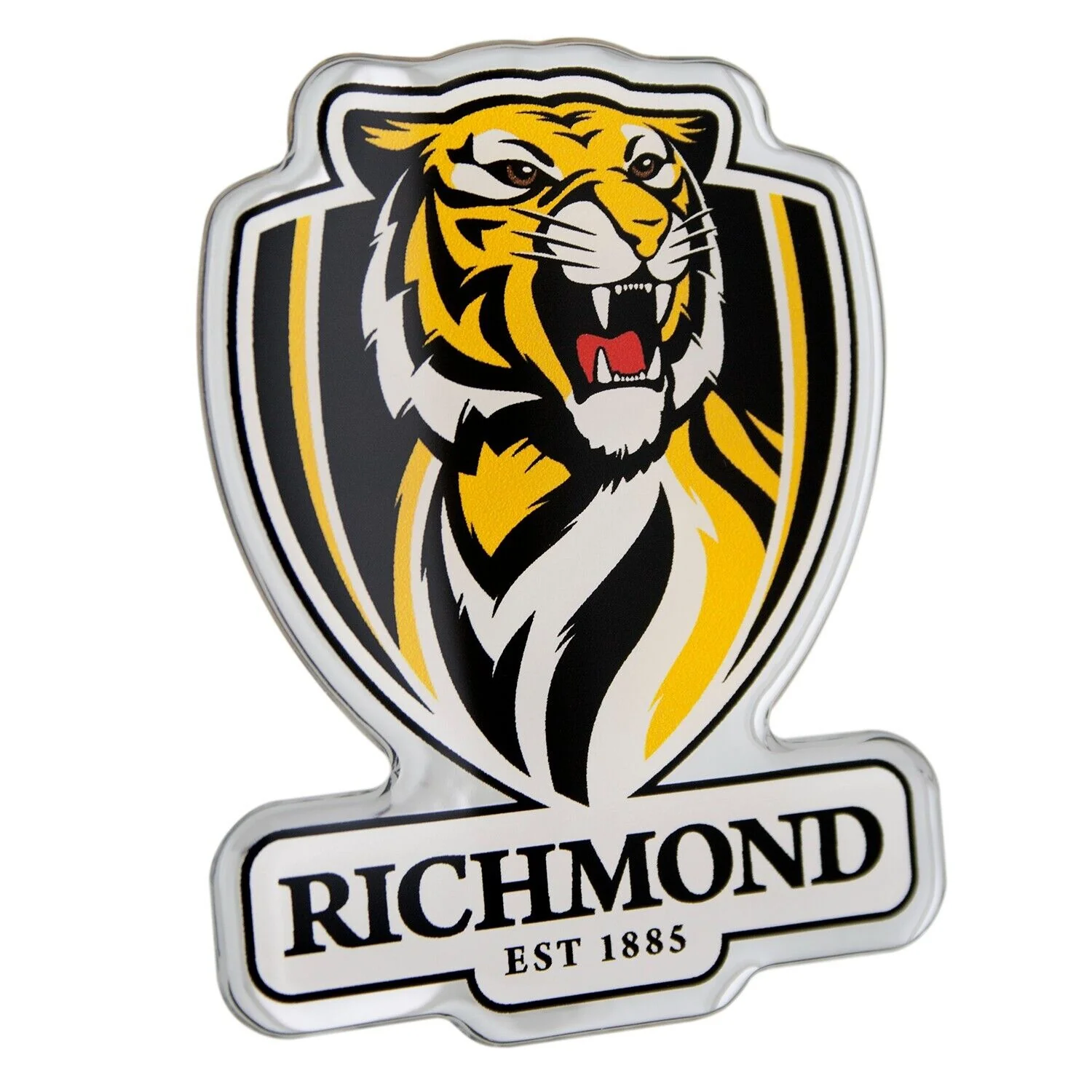 AFL Logo Emblem - Richmond Tigers - Supporter Car Badge - Image 2