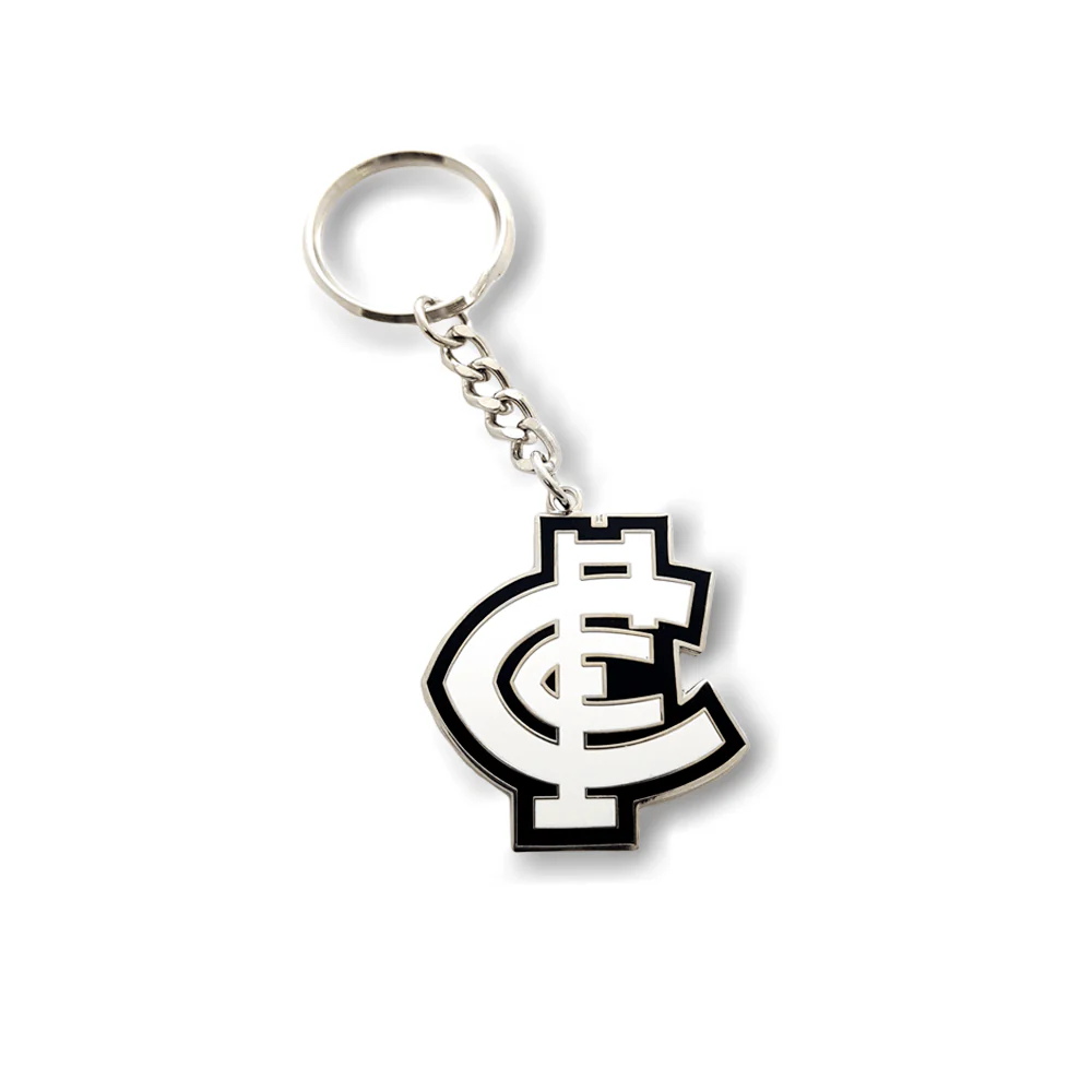 AFL Logo Metal Key Ring - Carlton Blues - Keyring - Aussie Rules - TROFE - Image 2