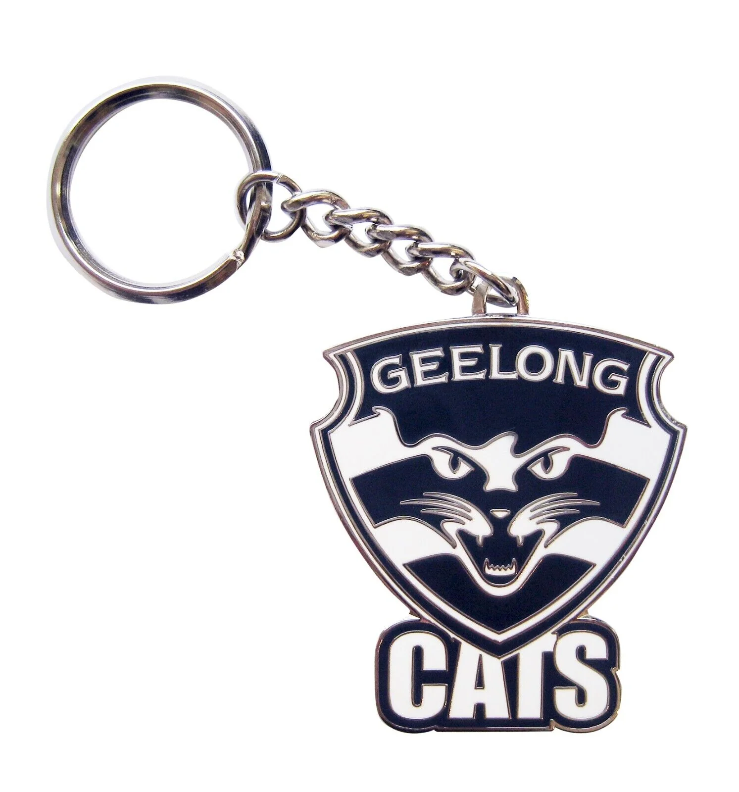 AFL Logo Metal Key Ring - Geelong Cats - Keyring - Aussie Rules - TROFE - Image 2