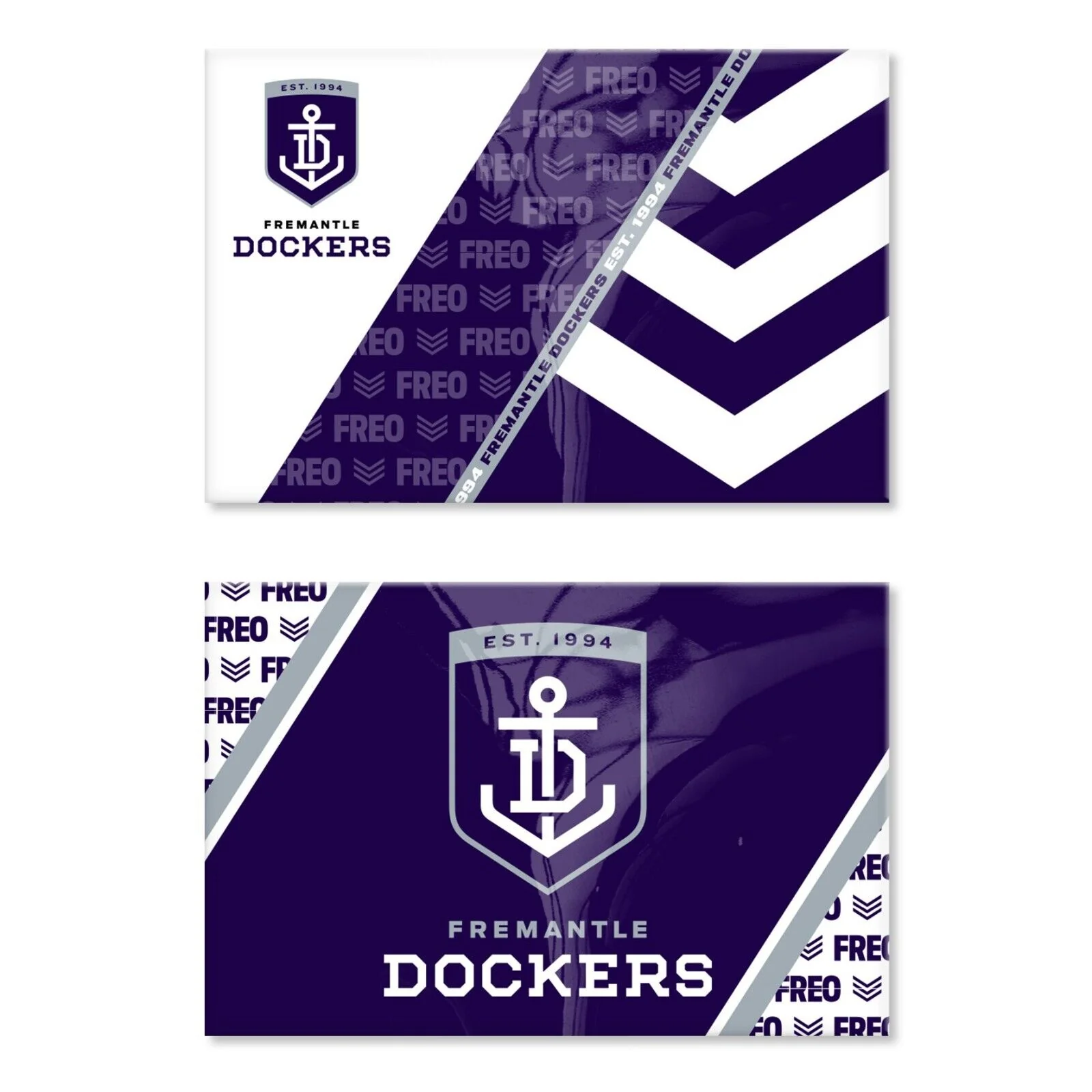 AFL Magnet Set of 2 - Fremantle Dockers - Set of Two Magnets - Image 2