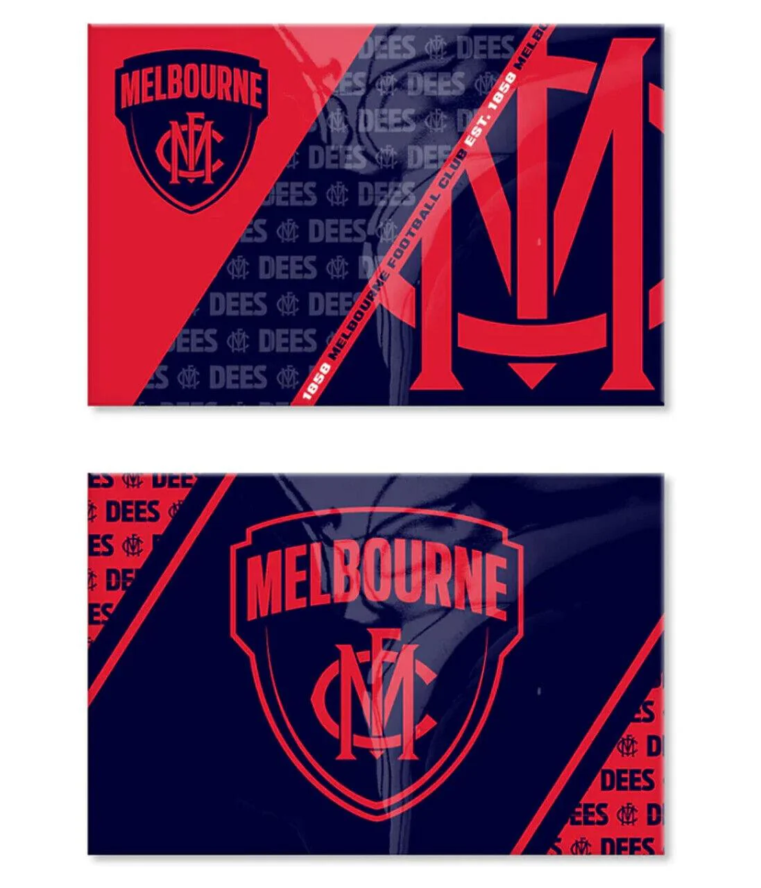 AFL Magnet Set of 2 - Melbourne Demons - Set of Two Magnets - Image 2