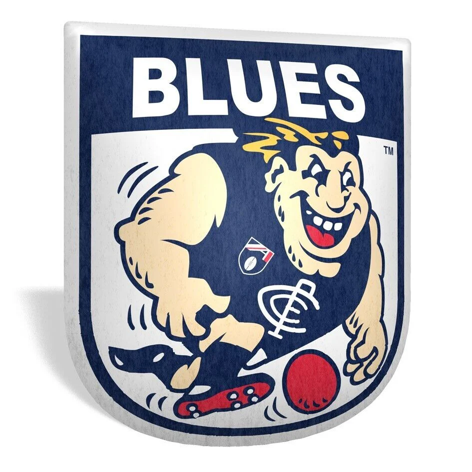 AFL Mascot Shaped Cushion - Carlton Blues - 35cm x 40cm - Pillow - Image 2