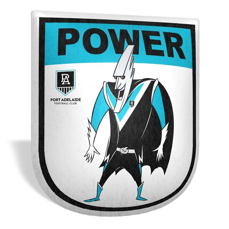 AFL Mascot Shaped Cushion - Port Adelaide Power - 35cm x 40cm - Pillow - Image 2