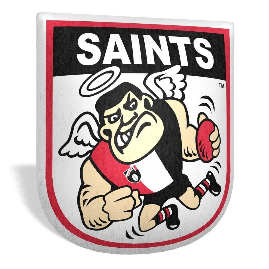AFL Mascot Shaped Cushion - St Kilda Saints - 35cm x 40cm - Pillow - Image 2