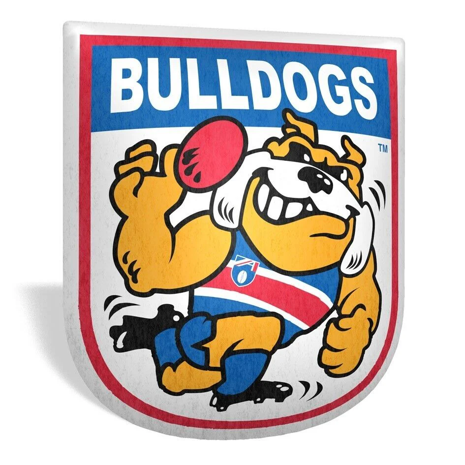 AFL Mascot Shaped Cushion - Western Bulldogs - 35cm x 40cm - Pillow - Image 2