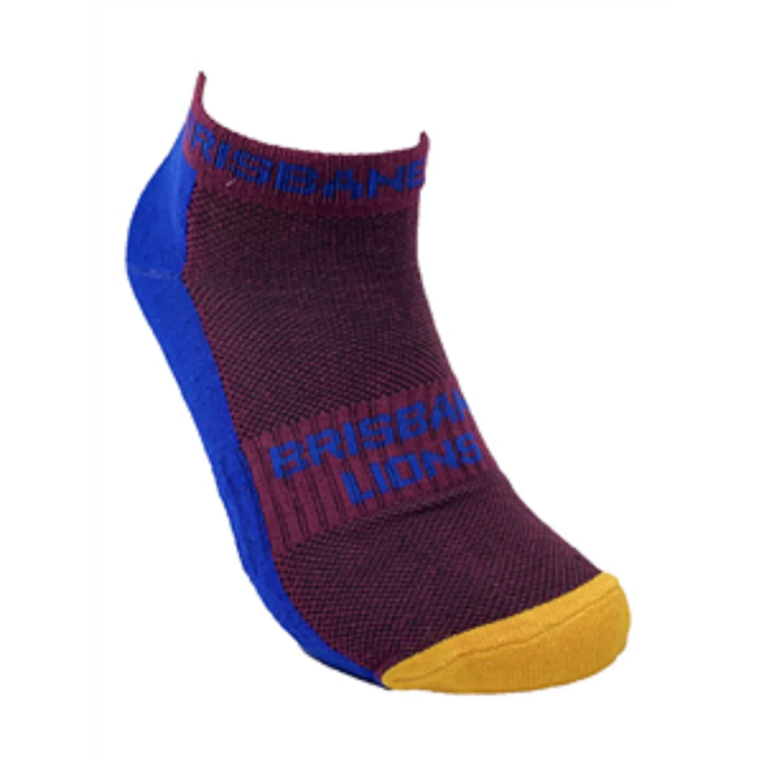 AFL Mens Ankle Socks - Brisbane Lions - Two Pairs - Sock