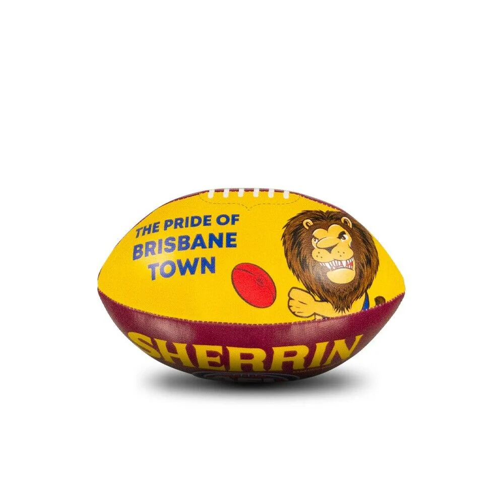 AFL Mini Supporter Sponge Football - Brisbane Lions - Ball - Image 3