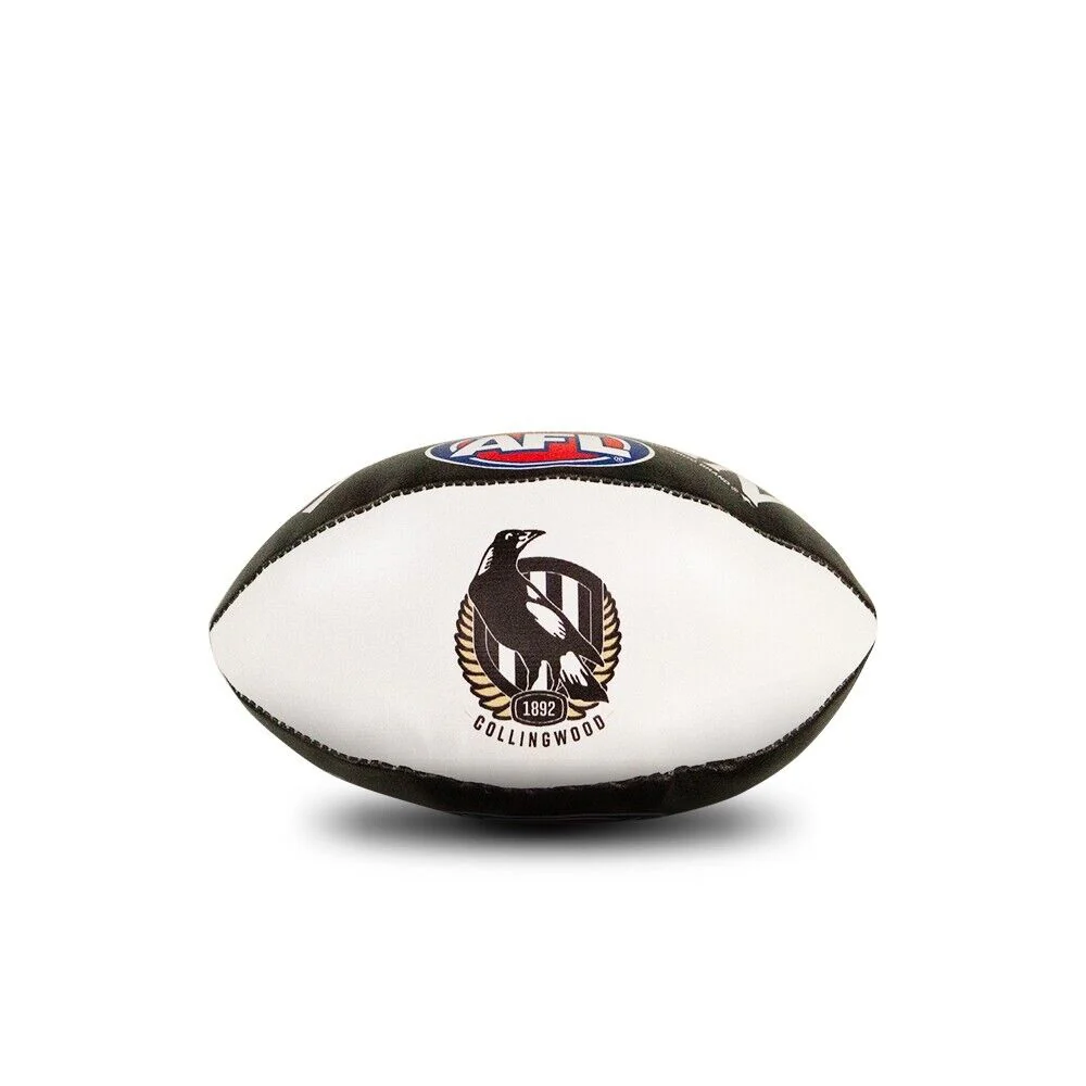 AFL Mini Supporter Sponge Football - Collingwood Magpies - Ball - Image 2