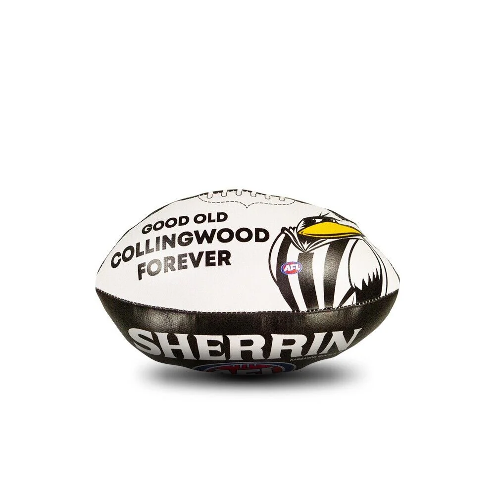 AFL Mini Supporter Sponge Football - Collingwood Magpies - Ball - Image 3