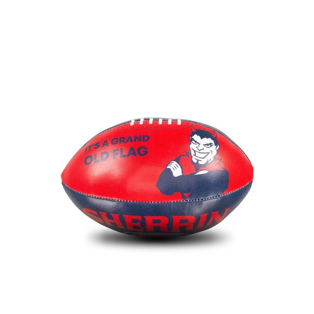 AFL Mini Supporter Sponge Football - Melbourne Demons - Ball - Image 3