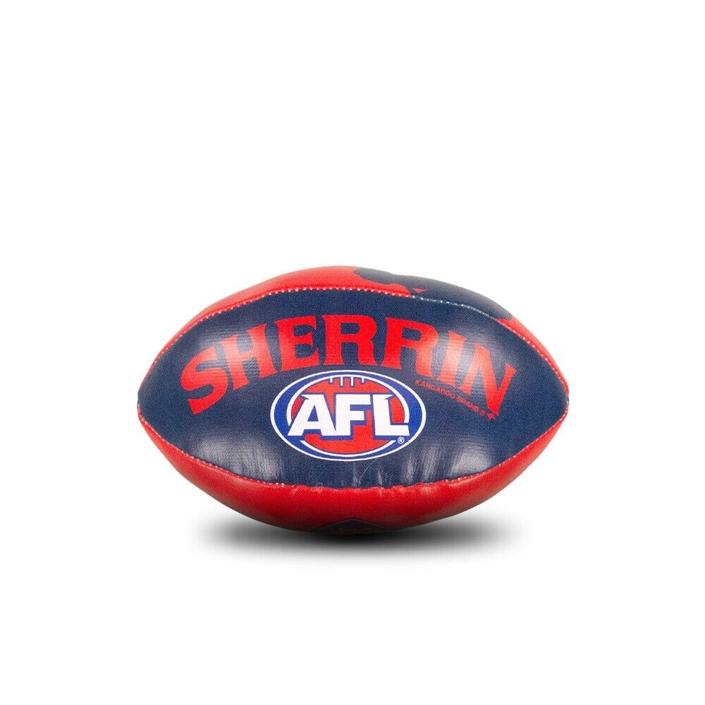 AFL Mini Supporter Sponge Football - Melbourne Demons - Ball - Image 4