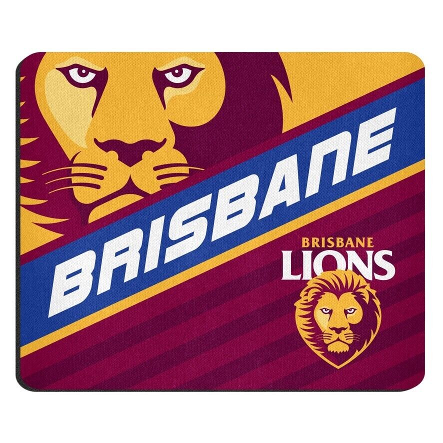 AFL Mouse Mat - Brisbane Lions - Mouse Pad - 22cm x 19cm - Image 2