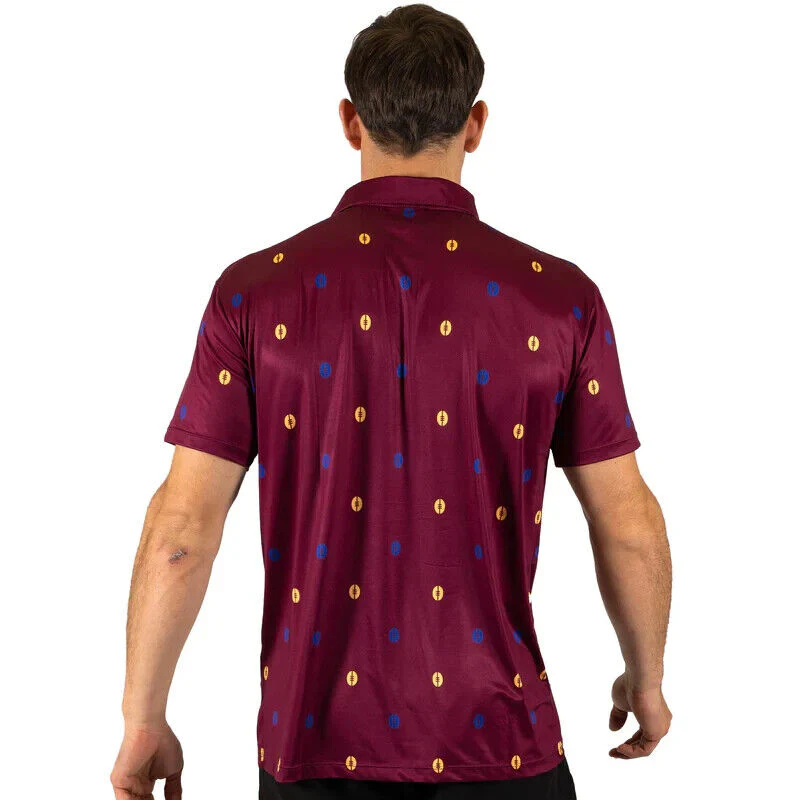 AFL 'Mulligan' Golf Polo - Brisbane Lions - Adult - Mens - Polo - Image 2