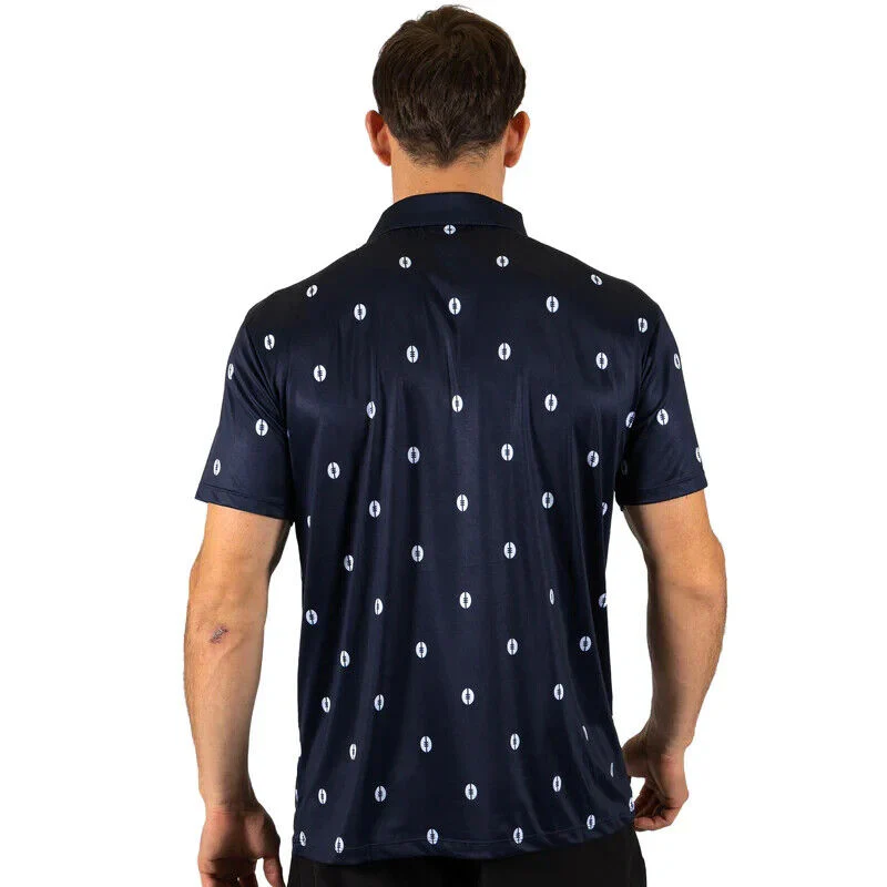 AFL 'Mulligan' Golf Polo - Carlton Blues - Adult - Mens - Polo - Image 2