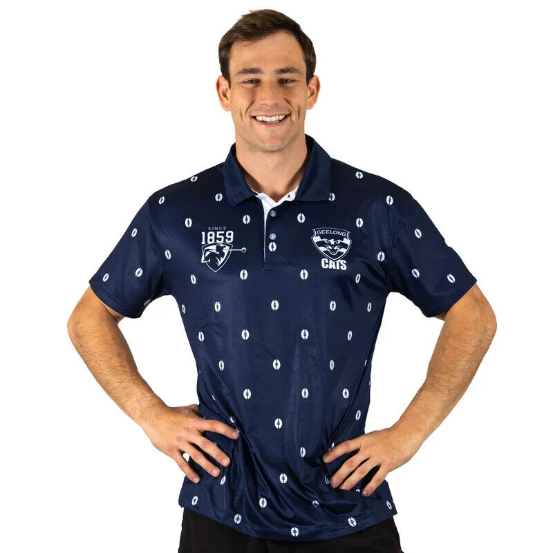 AFL 'Mulligan' Golf Polo - Geelong Cats - Adult - Mens - Polo